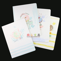 Dolin soft manuscript circle whisper line B5 Primary School students cute opening school stationery notes class notebook 52 pages