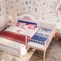 Iron childrens bed with high fence width bedsBed bedsBed custom crib BoyBed crib Princess bed