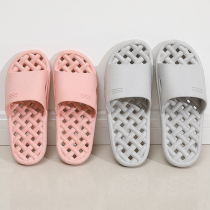 Bathroom mens slippers summer indoor home non-slip water leakage soft thick bottom shoes Bath home lovers cool women
