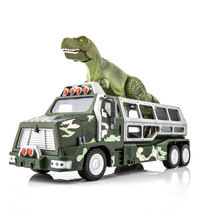 Cadiwei movable dinosaur linkage off-road truck alloy model with sound and light effect can be disassembled boy toys