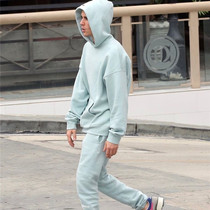 fg essentials fog fear of god double thread reflective plus velvet trend loose hooded sweater tide