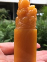 Northern Laos Tian Huang frozen Caiyuan Guangjin seal Pixiu decoration Taiwan Return Shoushan Stone Beijing Lion seal carving