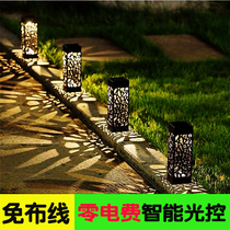 Solar hollow light outdoor waterproof garden landscape lawn lawn lamp garden villa outdoor courtyard atmosphere light