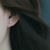 s925 sterling silver freshwater pearl earrings 2021 New Tide temperament simple versatile advanced earrings female