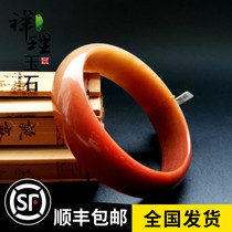 She Tai Cui She Tai Hong Qiu sugar bracelet A goods color jade primary color womens Wangfu live broadcast belt certificate