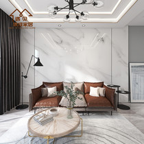 Imitation marble Bamboo fiber integrated wallboard Film and television wall Bedroom quick installation buckle board Whole house custom wall decorative board