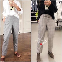 Clearance of a small number of CK ladies plaid casual trousers A Conan Jimmy cheap day looks like