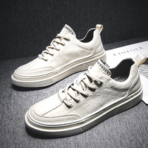 2020 new mens shoes ins wind mens wild white shoes breathable shoes Korean version sports shoes British style leather shoes