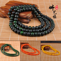 Camel bone Buddha beads 108 Candida beads handstring Beads Pearl Beads Round Pearl Retro and Dye Green Red yellow