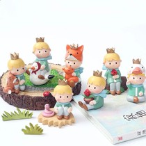Little Prince scene cake decoration Baking fondant dessert table Cake decoration Childrens birthday cake decoration accessories