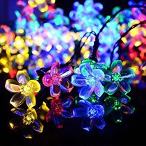  Solar cherry blossom light string modeling light LED light Outdoor waterproof light string Christmas Day decoration color light
