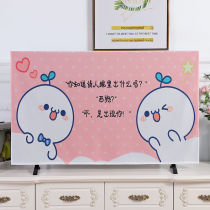  New fabric TV cover dust cover hanging LCD 55 inch 50 curved cover towel 65 European-style TV cover