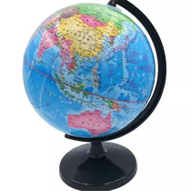 Students high-definition globe all-plastic printing PVC classroom model junior high school students teaching version middle school students can be wiped and washed