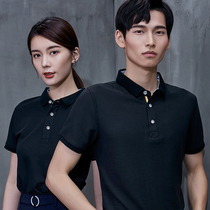 Work clothes t-shirt custom printed logo embroidery decoration company exhibition Short sleeve Huawei culture polo shirt custom summer