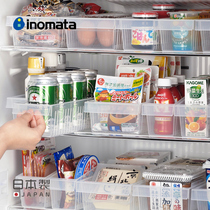 inomata japan imported fridge containing box fruit and vegetable containing hamper plastic drinks snack seasonings storage box