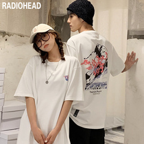 Radiohead couple short-sleeved T-shirt pure cotton 21 summer thin loose fashion brand T fashion popular student class uniform