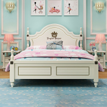 American childrens bed girl princess bed white teenage girl student single bed suite furniture combination set