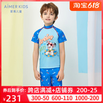 21 Summer new products adore children Wang Wang Team IP2 boy boy Xia Bo subsection 50% swimming trunks physical sun protection