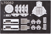 Full face model making tool etching sheet 70062 1:700 World War II US Navy radar combination