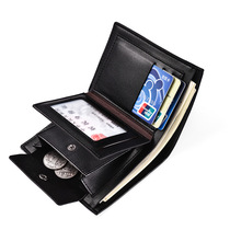 Cross-border 2019 new men's wallet men's short Korean multi-card buckle coin wallet 30% wallet