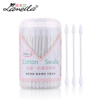 Lameira paper shaft antibacterial cotton swab makeup cotton swab 100 pointed round double head multi-purpose makeup cotton stick A654