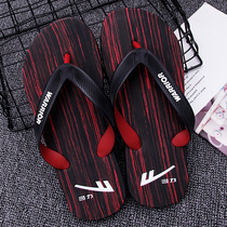 Back flip flops men wear Korean version of the trend outside the summer beach personality non-slip wear-resistant clip-foot sandals cool slippers men