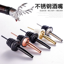 Stainless steel wine mouth fancy wine bartender pouring machine pouring wine nozzle bar wild deer head wine mouth