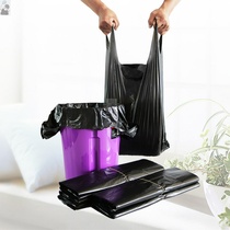 Household Handheld Garbage Bag Black Vest Plastic Bag Medium Large Vest Bag Disposable Kitchen Plastic Bag