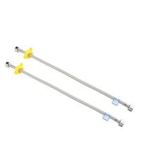 Millin 304 stainless steel braided water inlet hose 50cm hot and cold tap General two mounting hoses