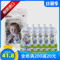 UK Fill N Squeeze Baby storage food Supplement Feeding Bite bite fruit and vegetable bag can microwave heat 10
