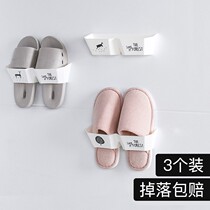 Shoe cabinet bathroom trailer rack wall hanging non-perforated widening wall wall suction Wall stable stable stable hanging shoes living room bathroom