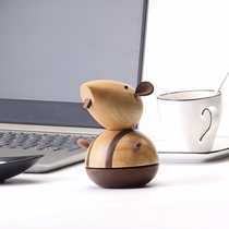 Twelve Zodiac Mouse Music Box Wooden Swing Piece Sky City Childrens Day Gifts Design for Several People