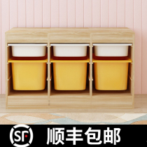 Childrens toy storage shelves Multi-layers collated storage cabinets Baby Kindergarten Large capacity Toys classified shelves Bookshelf