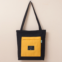 Canvas Bag shopping bags Ins schoolgirls Canvas Handbag Carry-on Korean version Single shoulder Inclined Satchel travel clothes Large capacity