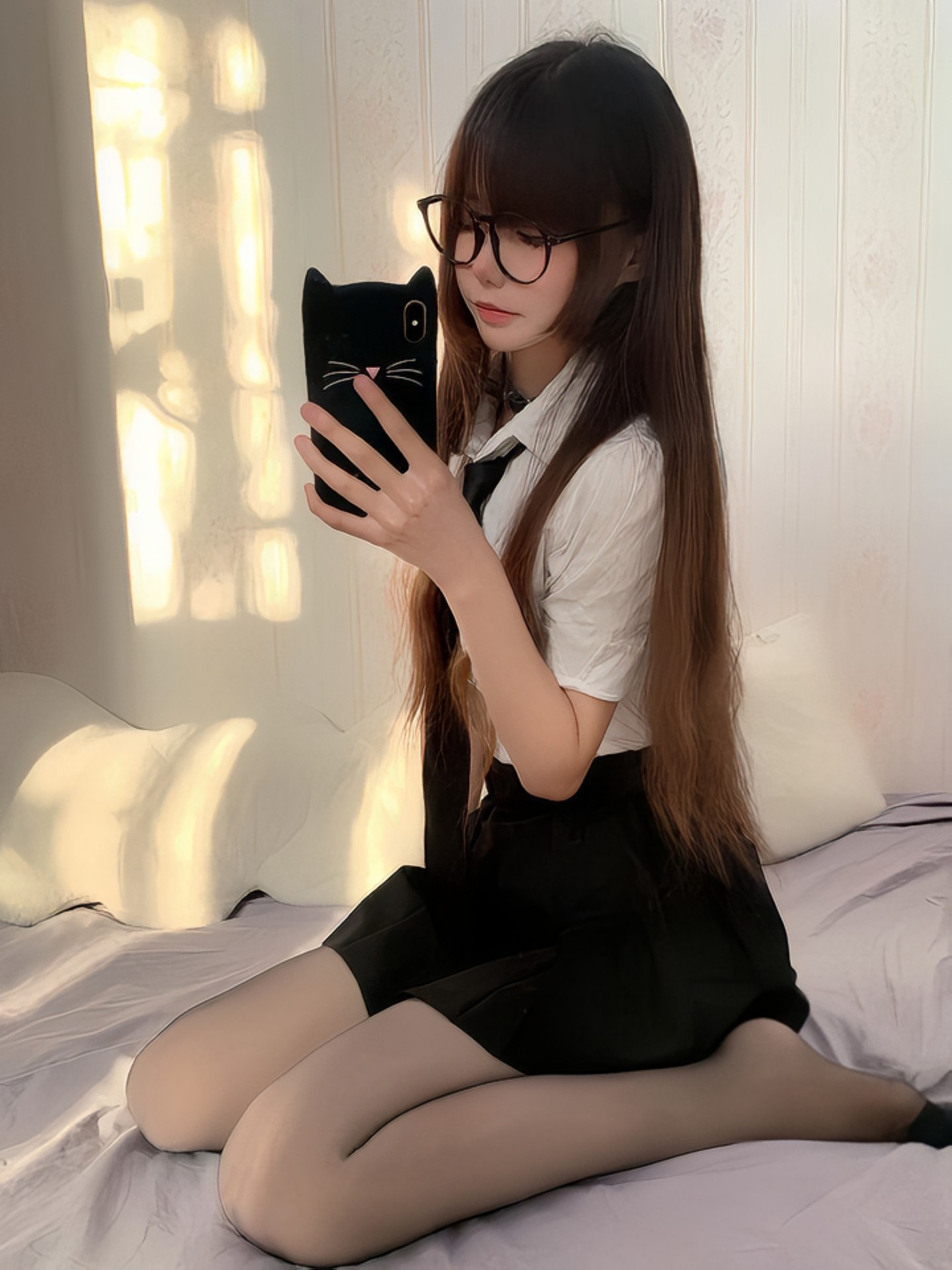 小野和子冬季黑丝光腿神器 加绒双层设计保暖不臃肿 替换装方便实用