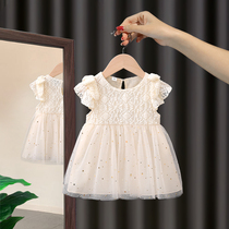 Girls summer dress 2021 new childrens skirt foreign style Korean children princess dress dress summer