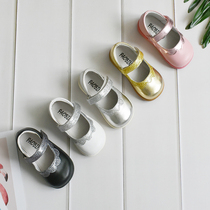 Paobinno womens shoes spring and autumn baby sheepskin shoes leather baby girl white princess shoes