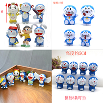 Birthday cake robot cat decoration decoration Doraemon 6 sets of hand-made office gifts toy Jingle cat