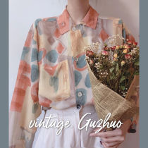 Shirt Retro Day Ensemble Blouse Women 2021 Spring New Korean Version Design Sensation small and light cooked foreign air port craze