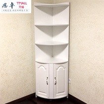 Wall shelf restaurant shelf cabinet zhuan jiao ju qiang jiao ju triangle corner cabinet floor-to-ceiling living room locker