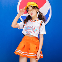 Childrens La la exercise games competition costume Korean version of hip-hop suit Childrens jazz dance cheerleading performance costume