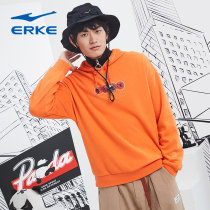 (Panda joint brand)Hongxing Erke autumn and winter new pullover with hat men thickened warm fashion hooded