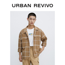 UR autumn new male retro plaid loose thin jacket coat MF29S1EE2000