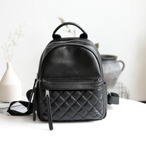 Genuine leather head layer soft cow leather 2022 new Korean version 100 hitch fashion minimalist Barrier Magna travel double shoulder backpack