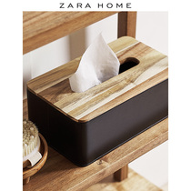 Zara Home simple European living room desktop toilet car tissue box ornaments 45560099800