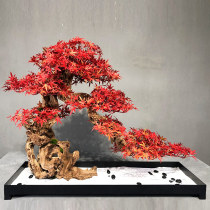 New Chinese style welcome pine bonsai model room simulation green plant Zen tea room porch soft decoration creative crafts ornaments