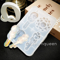 Beauty Less Female Warrior Warriors MAGIC WAND SWING TABLE KEY BUTTON MIRROR SILICONE MOLD DIY DROP GLUE CREAM QUEEN