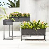 Wrought iron partition flower frame Corner green plant flower pot frame Indoor balcony living room floor-to-ceiling green dill flower trough rectangular flower box