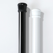 Mu also does not need to install telescopic shower curtain rod black and white thick hanging rod toilet clothes curtain rod curtain rod door curtain rod