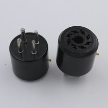 Gummed wood insulating tinned phosphorus copper pin GZS4-S8 electric wood four-foot-to-eight-foot electronic tube conversion socket